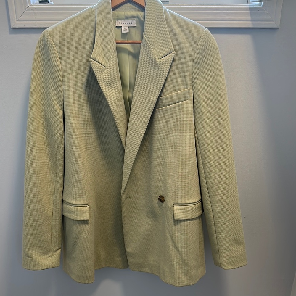Green oversized TopShop Blazer